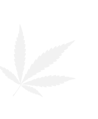 Black silhouette of a cannabis leaf.